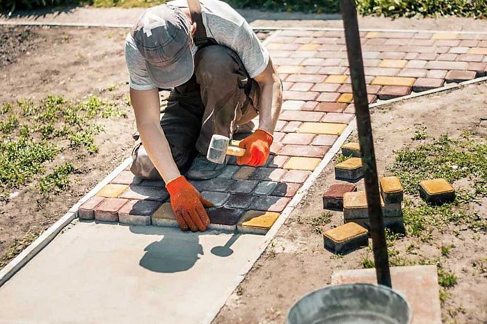 укладка брусчатки в Московской области